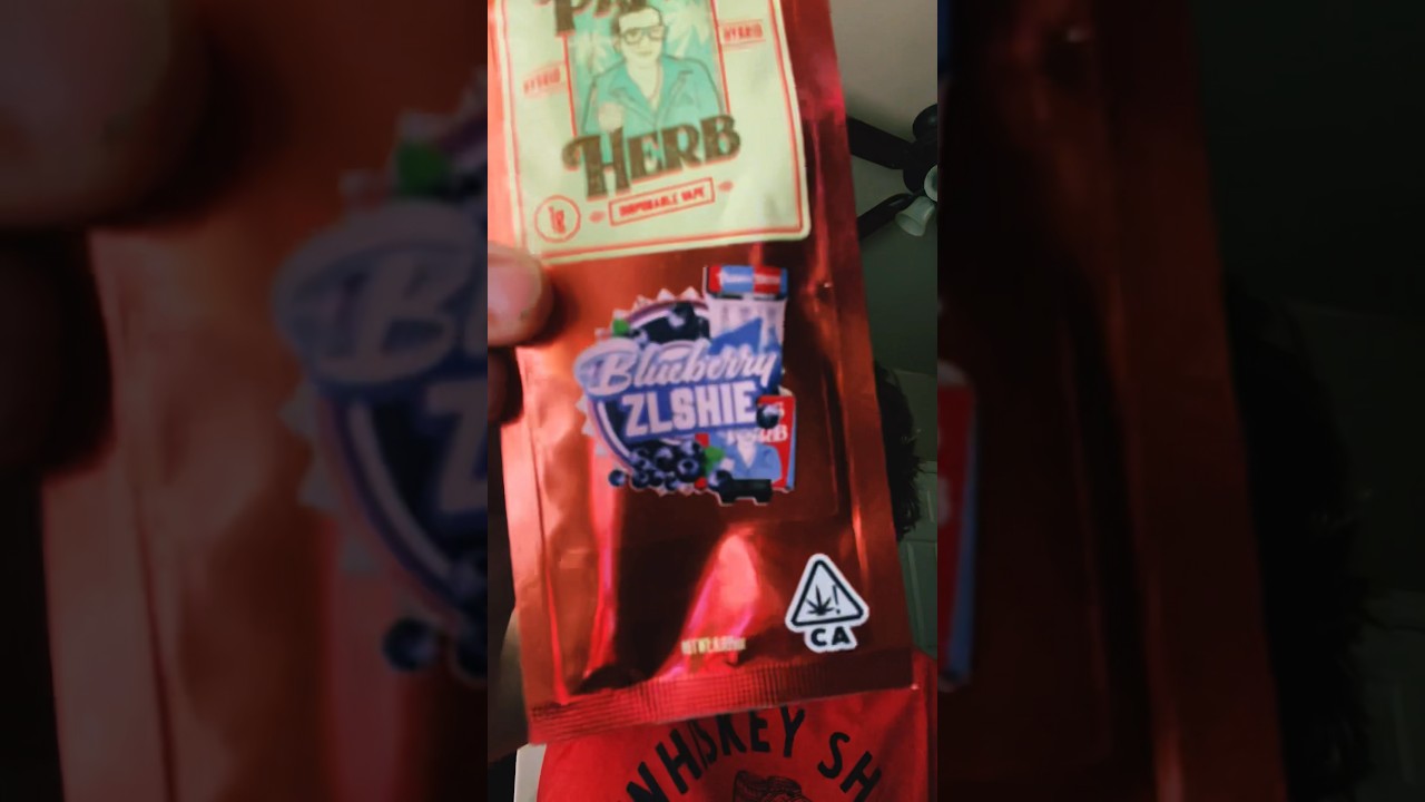 Papas herb - blueberry zlushie &ldquo; hybrid &ldquo; #cannabisheals #thc #vape #disposablevapepen #fire