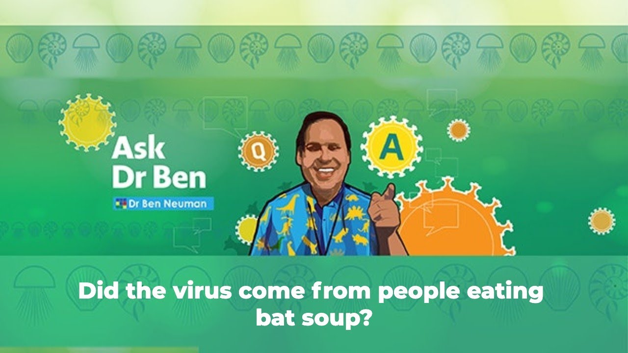 Did the virus come from people eating bat soup? #AskDrBen #CoronavirusQuestions