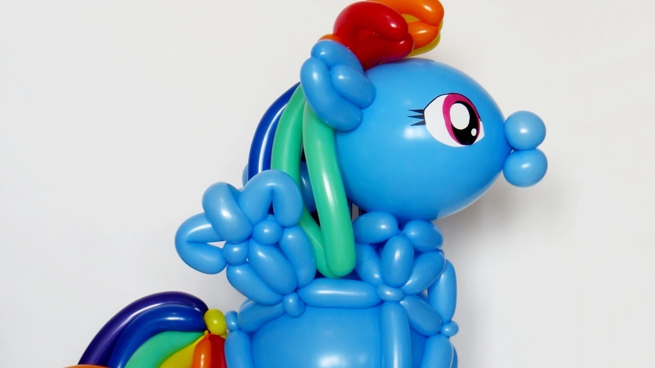 Пони Радуга из шаров - голова / Pony Rainbow - head (Subtitles)