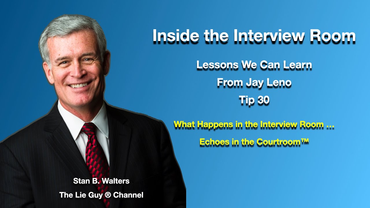 Interviewing and Interrogation  | Lessons We Can Learn From Jay Leno | Tip # 30 of 101 Tips