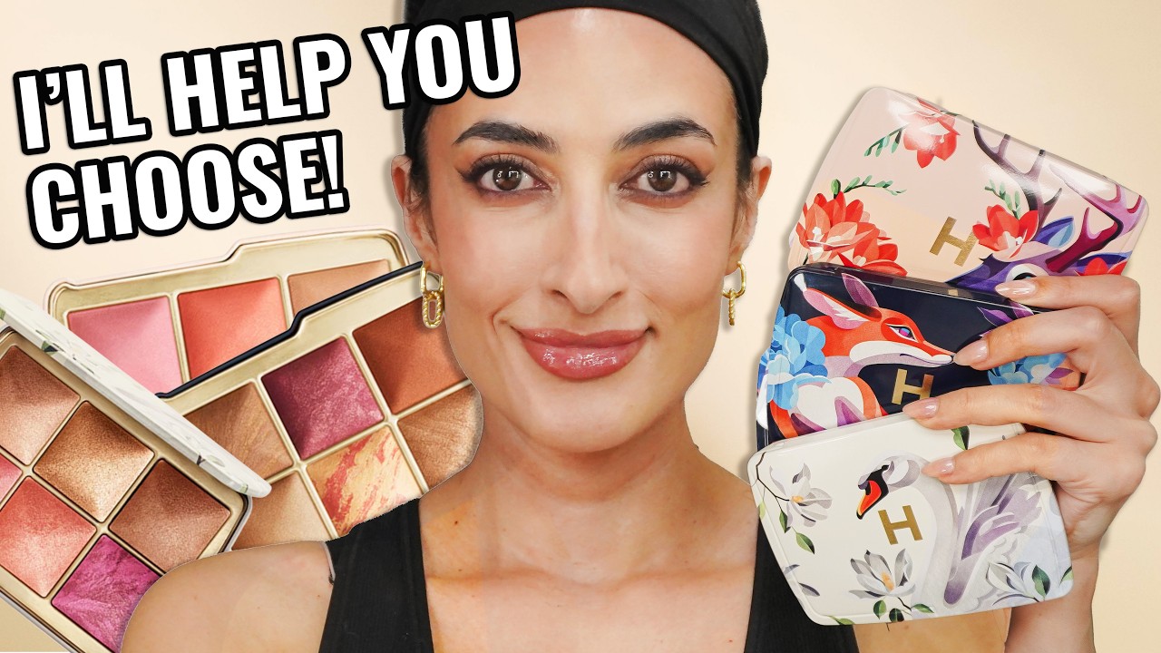 Hourglass Holiday 2025 Palettes - DEER, SWAN & FOX - Face Demos of Every Shade! 