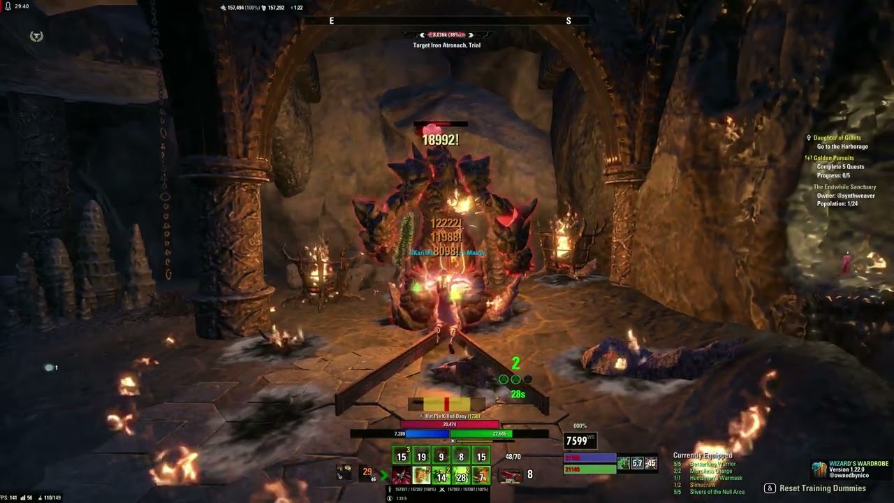 ESO - Dummy Parse - 170K+ DK Runeblade - U48