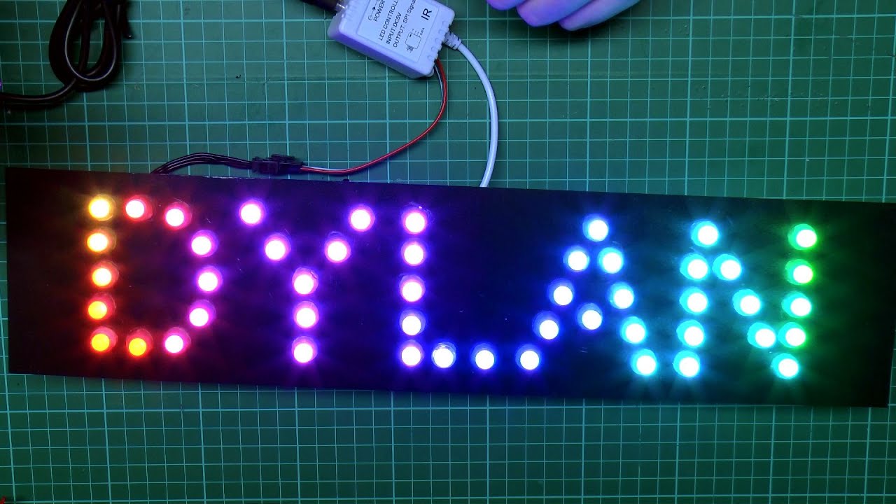 RGB LED Pixel Name Signs