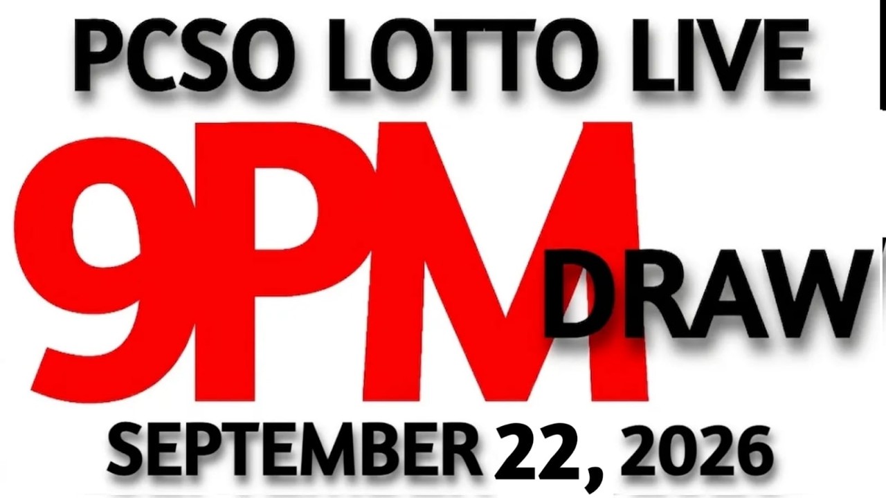 Lotto Result Today 9pm Draw September 22, 2026 Swertres Ez2 PCSO LIVE