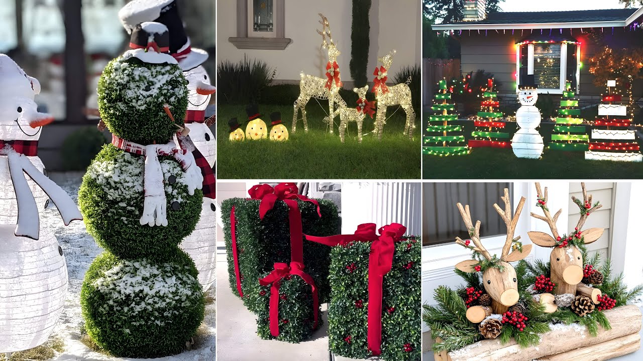 100 DECORACION NAVIDEÑA PARA EL JARDIN 2025 - IDEAS DECORATIVAS PARA EXTERIORES - TENDENCIAS NAVIDAD
