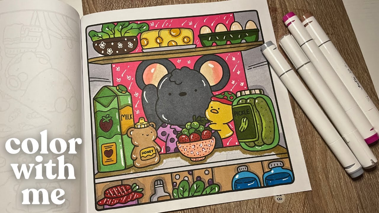 ASMR Coloring “Cozy Friends” By Coco Wyo