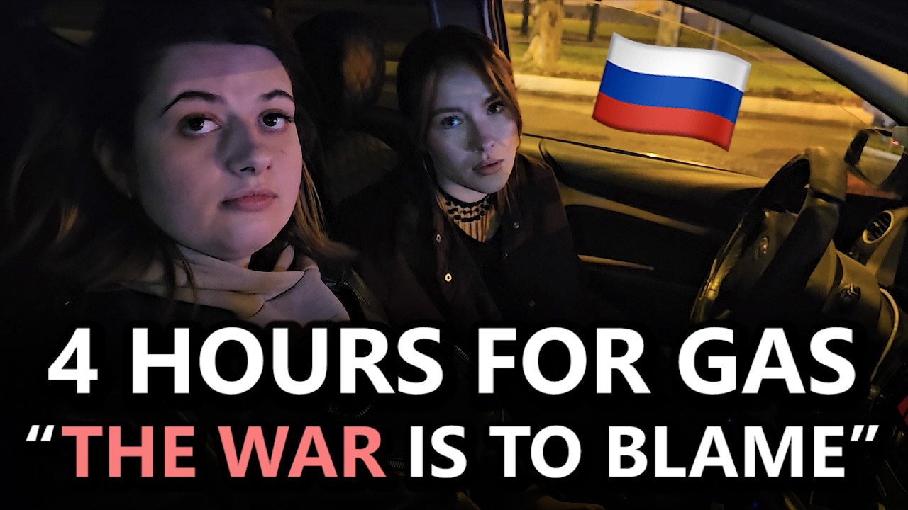 Russians React to the New Fuel Crisis While Waiting in Line