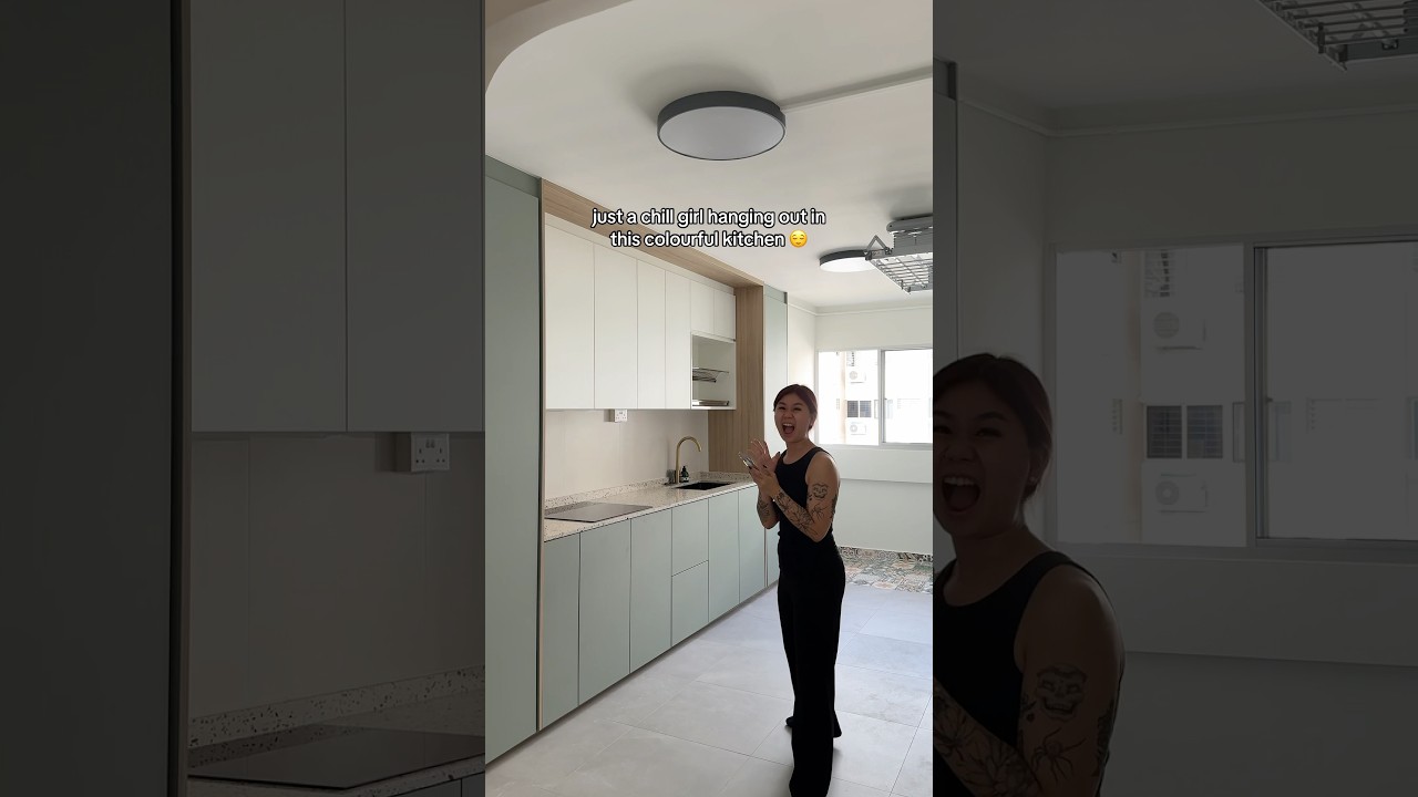 Totally not obsessed with this colourful kitchen.. 👀 #sghomerenovation #home #sghome