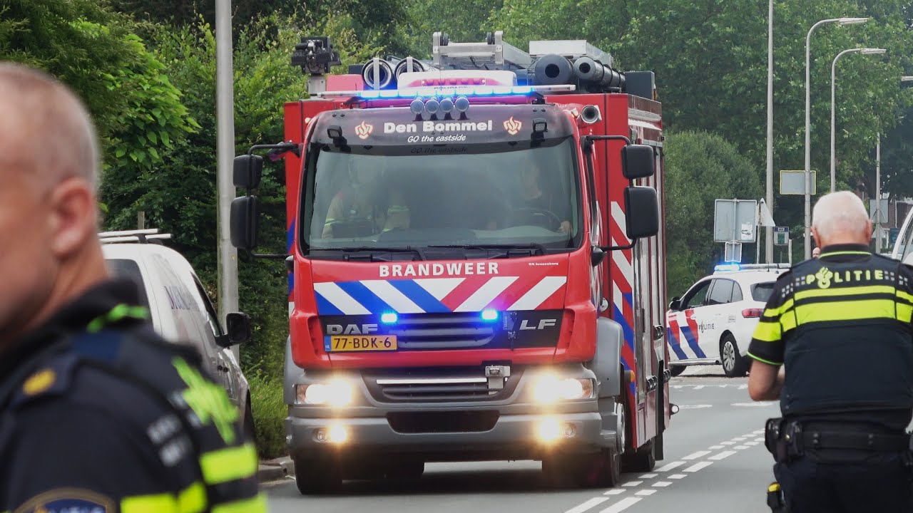 Uniek! CT 17-4931 Den Bommel & AL 17-3751 Groene Tuin met spoed naar brand in Ridderkerk! #1541