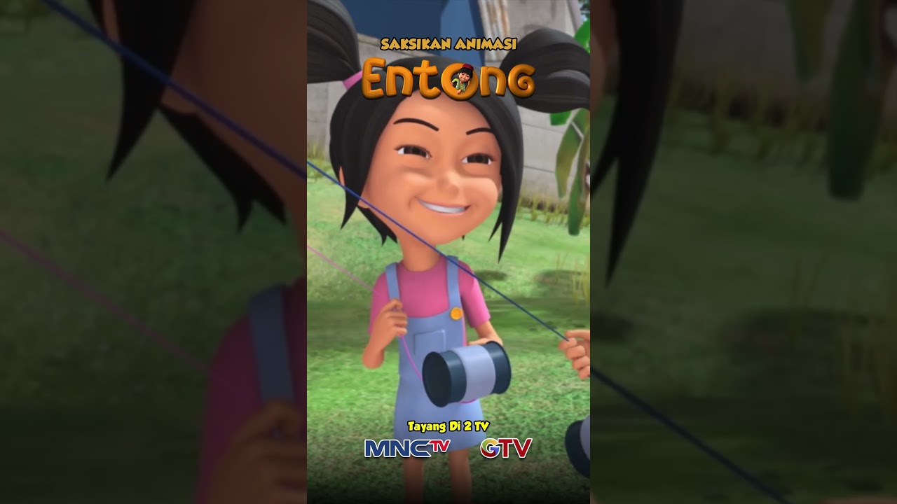 KESERUAN ANIMASI ENTONG - LAYANG-LAYANG KEREN SIAPA TUH?