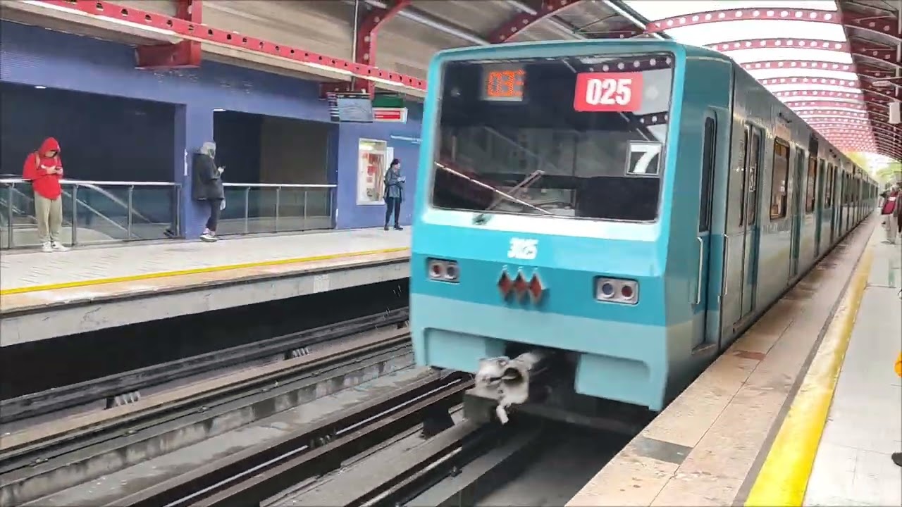 Grabaciones del metro de Santiago día de lluvia