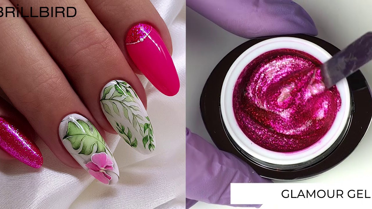 Gels de couleur ultra pailletés Glamour Brillbird pour ongles en gel