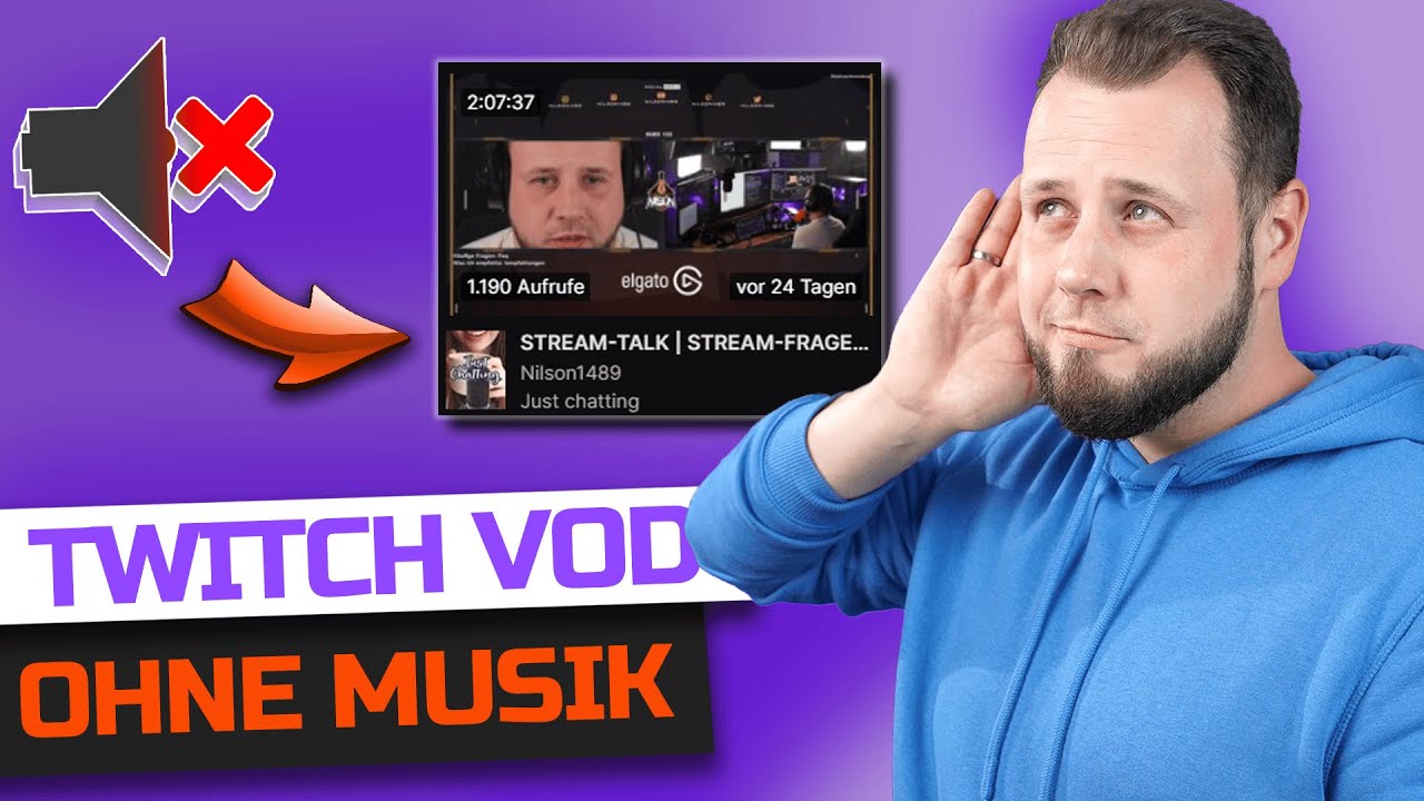 Twitch VOD OHNE Musik einrichten OHNE zus&auml;tzliche Software!
