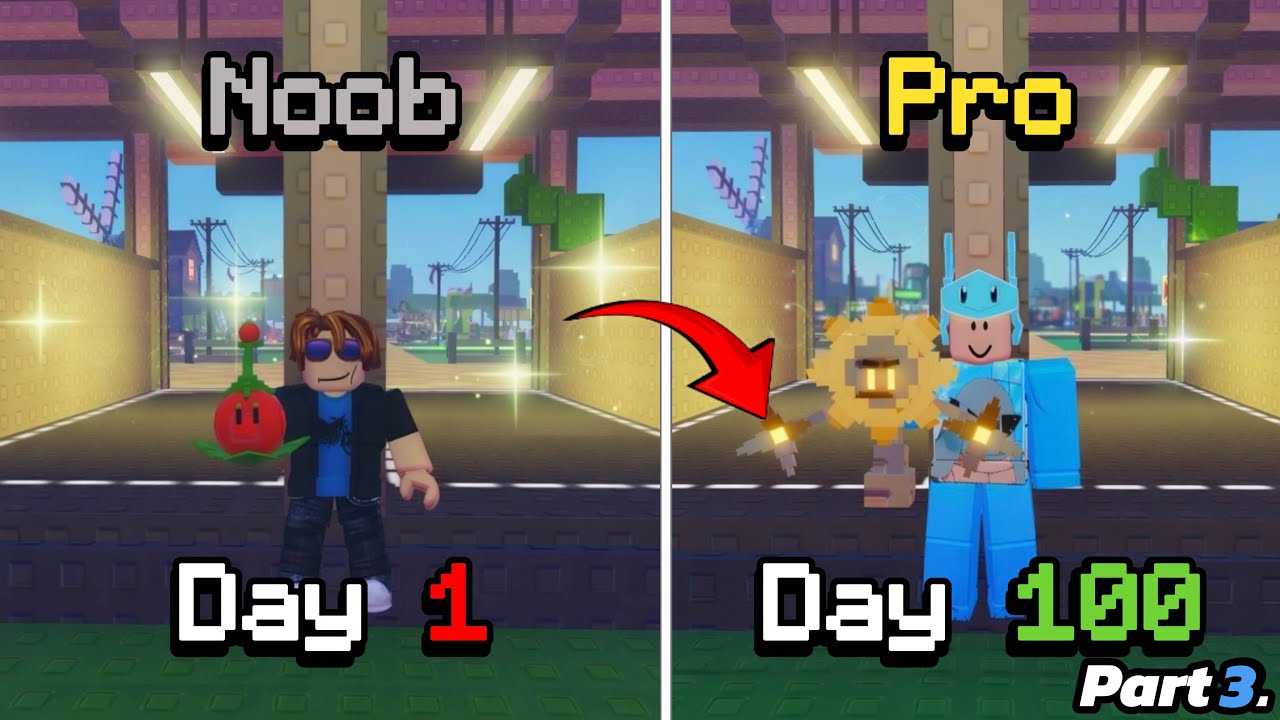 I Went NOOB To PRO For 100 DAYS In Garden Tower Defense..Part 3!