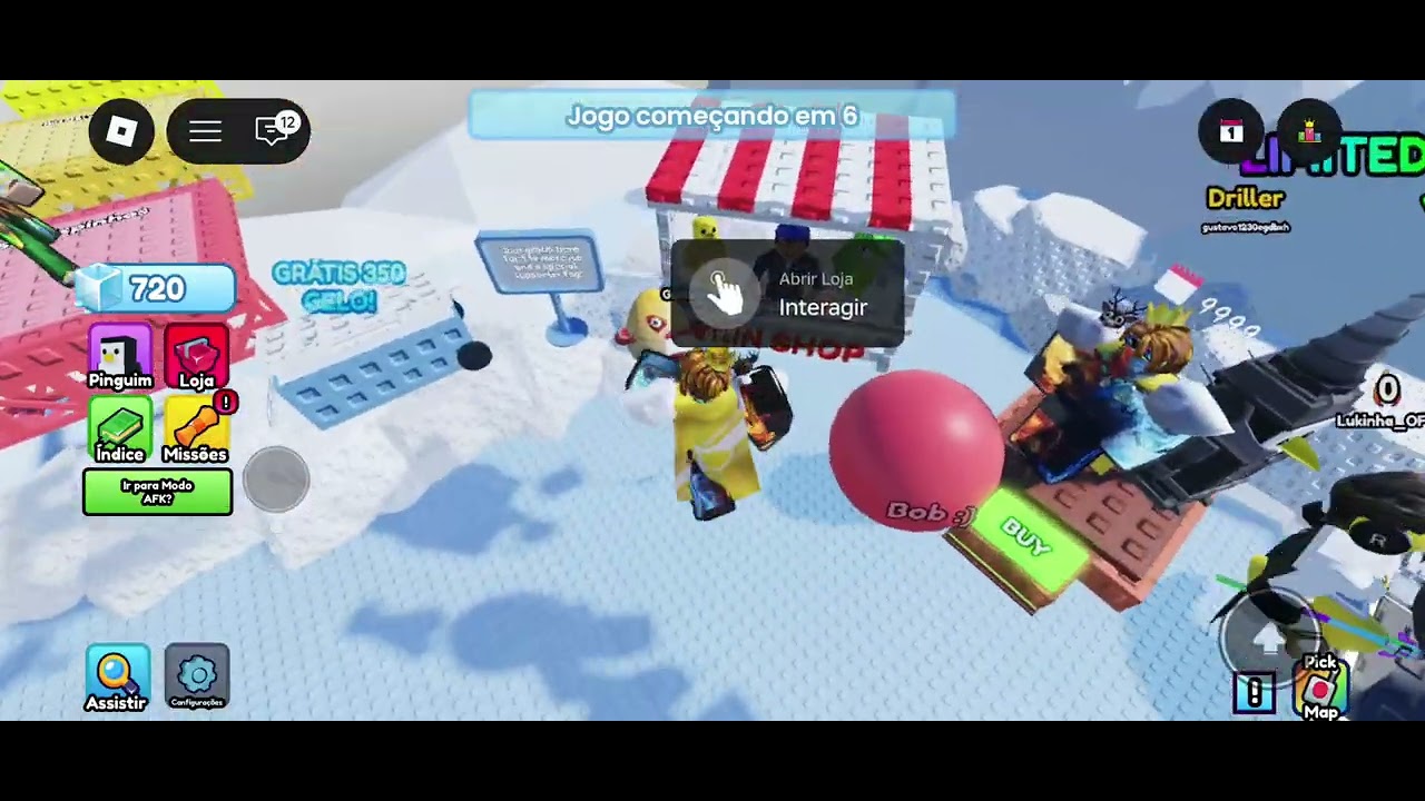 Virei um pinguim do Roblox 