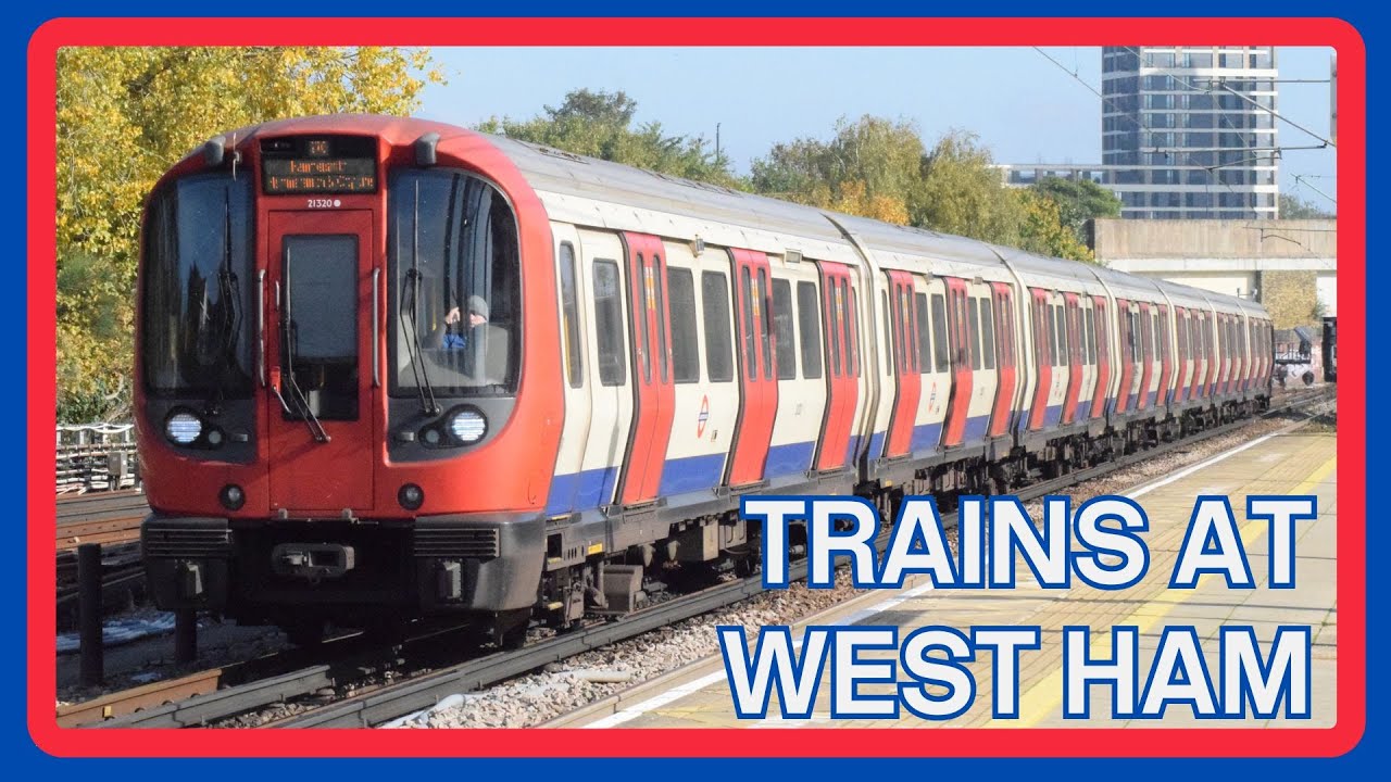 TRAINS at WEST HAM (London Underground/London Tilbury and Southend Line) - 18/10/2024