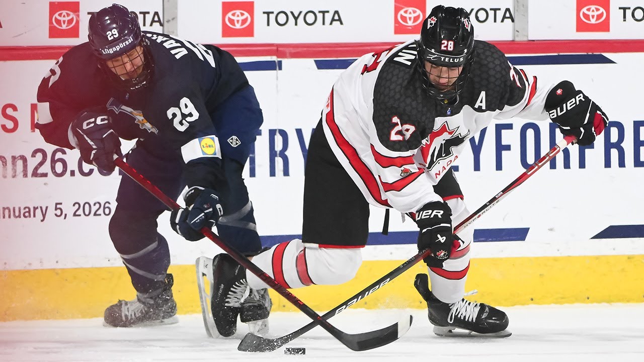 Highlights from Canada vs. Finland in preliminary-round action at the 2025 U18 Men's Worlds