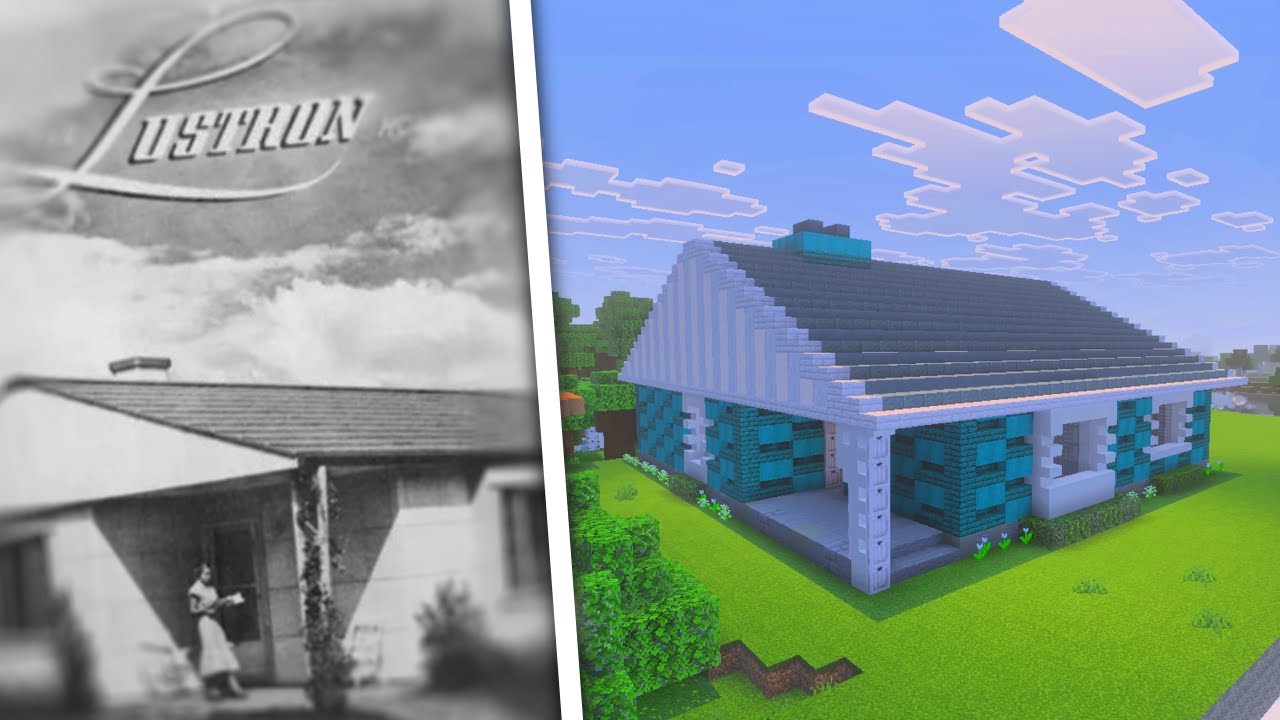 How to Build a Mid Century Suburban Home in Minecraft...