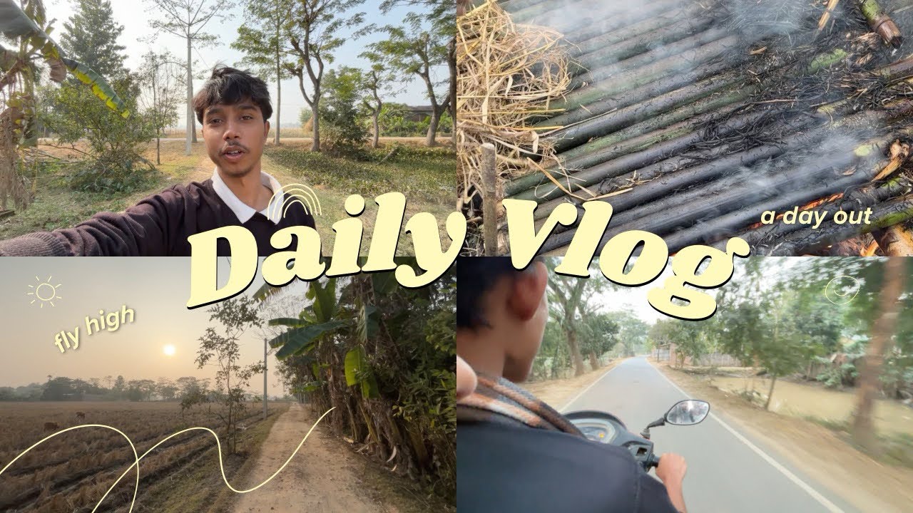 গাওঁ mini vlog day 1♥️ #village#rurallife#simpleliving#naturevlog#desilife