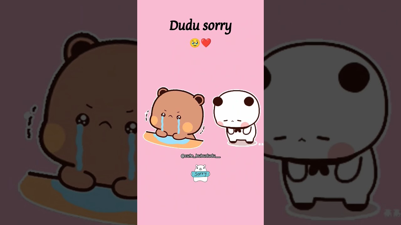 Dudu sorry 😔#shorts #sad #bubududustory #cute #dudu #bubududu #cuteanimation #milkmocha #bearpanda