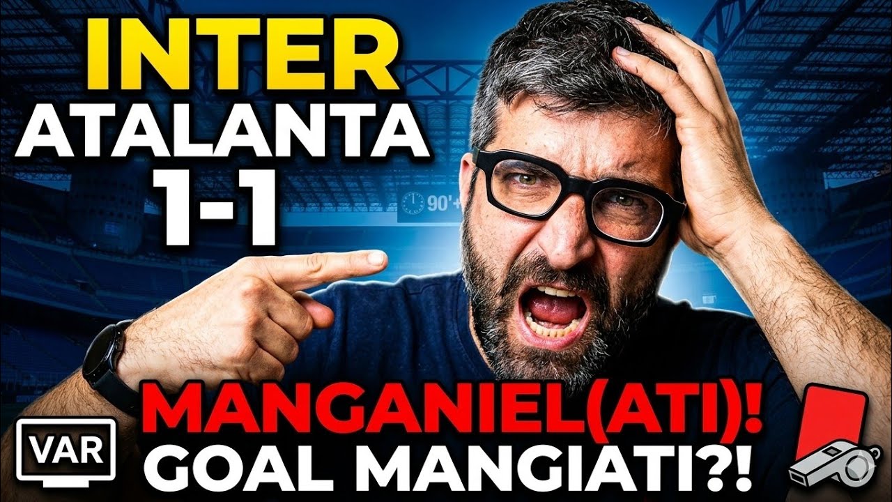 INTER 1-1 Atalanta. ANSIA E DUE EPISODI DUBBI CI TOLGONO I TRE PUNTI. THURAM DOVE SEI?