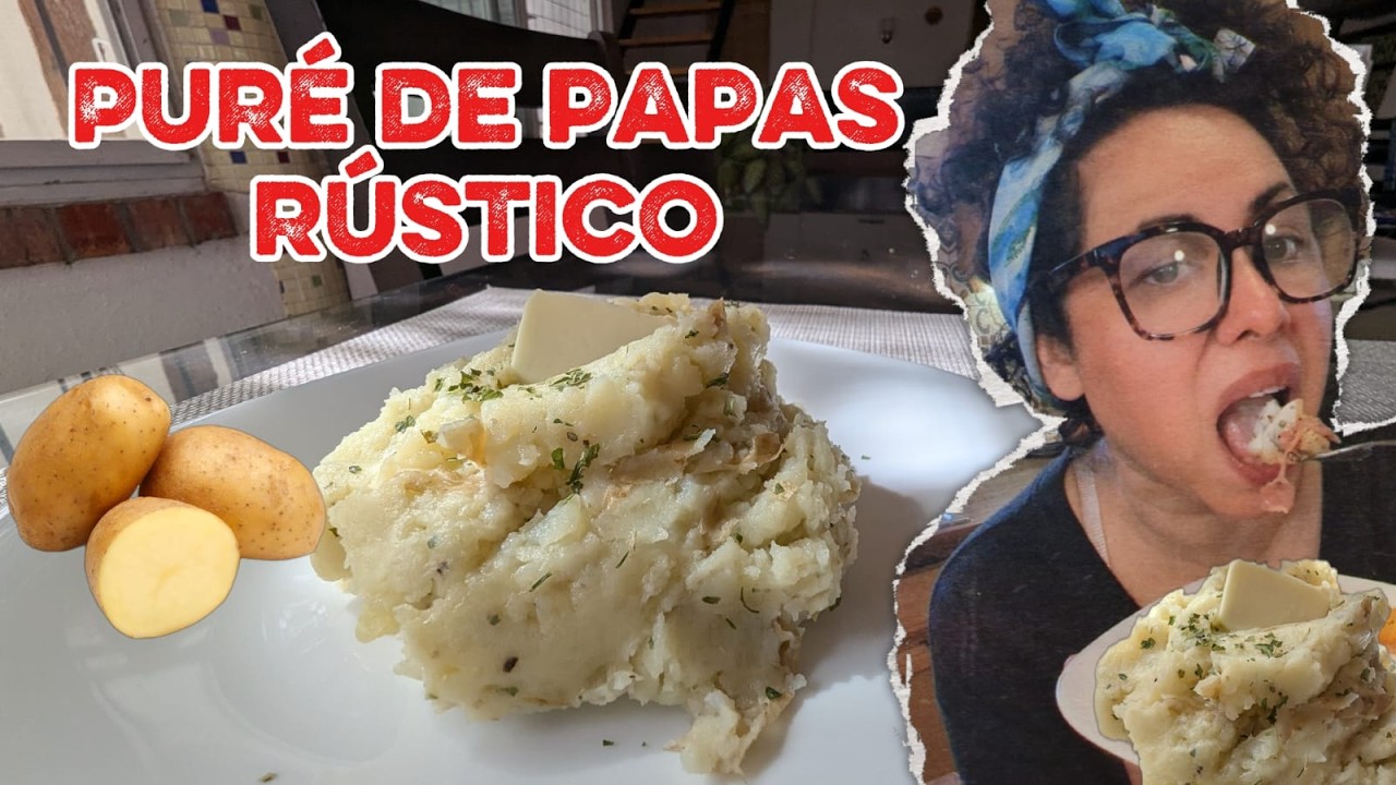 Puré de papas Rústico#papas #patates #pure