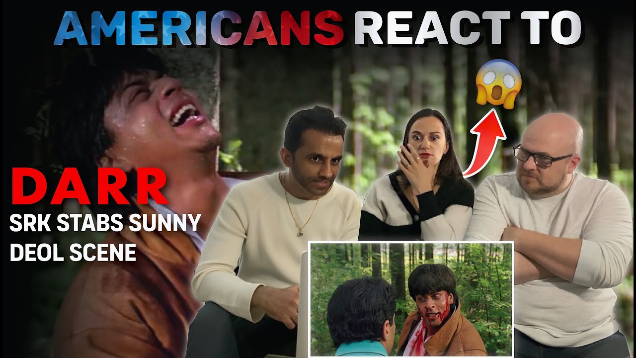Darr - SRK Stabs Sunny Deol Scene Reaction by New Yorkers | Shah Rukh Khan’s Most Terrifying Role
