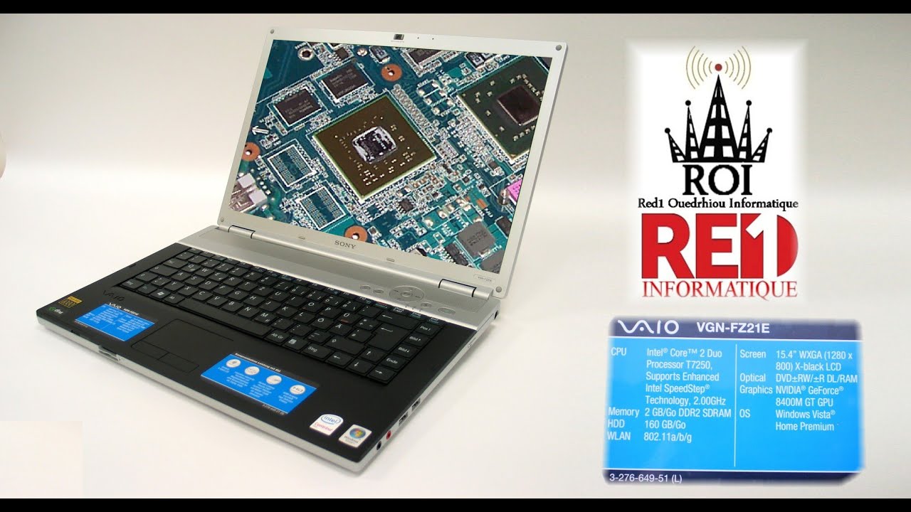ROI | Sony Vaio VGN-FZ21E تصليح كارت الشاشة