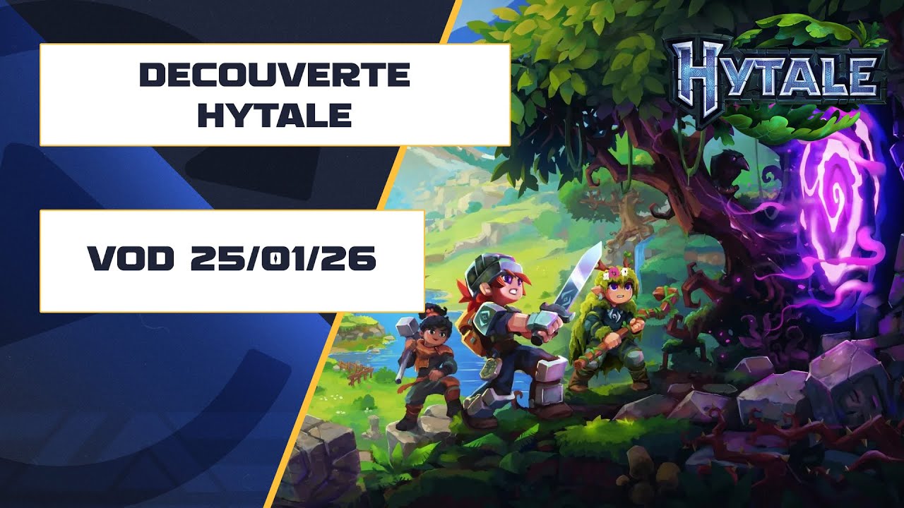 VOD - ON TESTE HYTALE - GAMEPLAY HYTALE FR - DIMANCHE 25/01/2025 -  Hytale