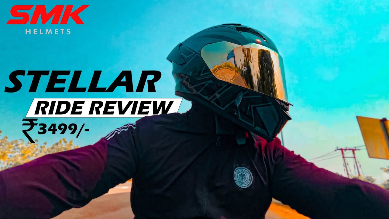 SMK Viral Helmet😍 SMK Stellar Helmet Ride Review| Best Helmet Under Rs 5000? Best Vlogging Helmet