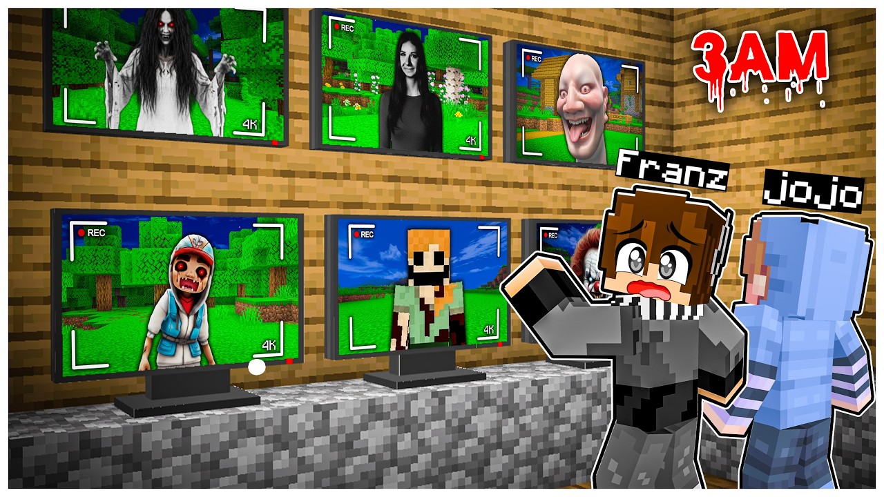 FRANZ & JOJO MEMANTAU SEMUA CCTV PENAMPAKAN PALING MENGERIKAN di MINECRAFT