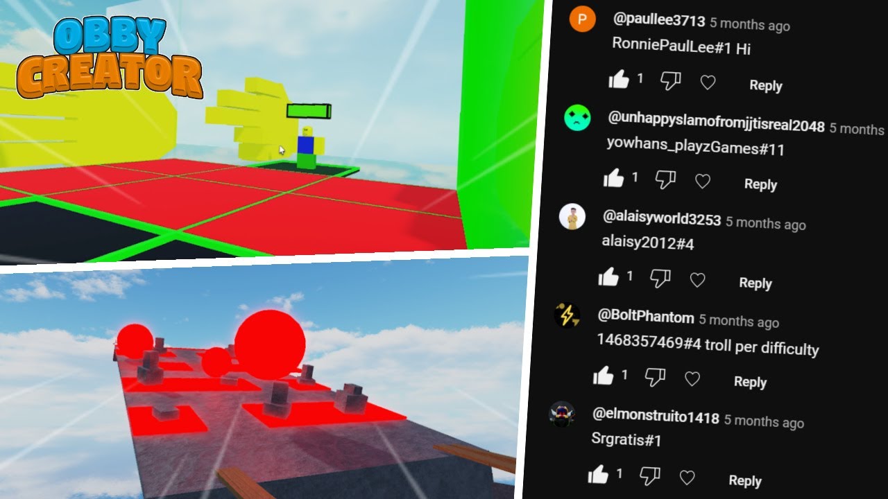 Играю в запрошенные Obbies 7 (Roblox Obby Creator)
