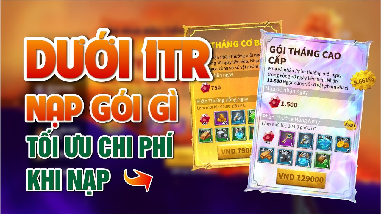 NẠP TỐI ƯU - GÓI NÀO THƠM | Call of Dragon | Hướng dẫn các gói nạp dành cho anh em mới chơi