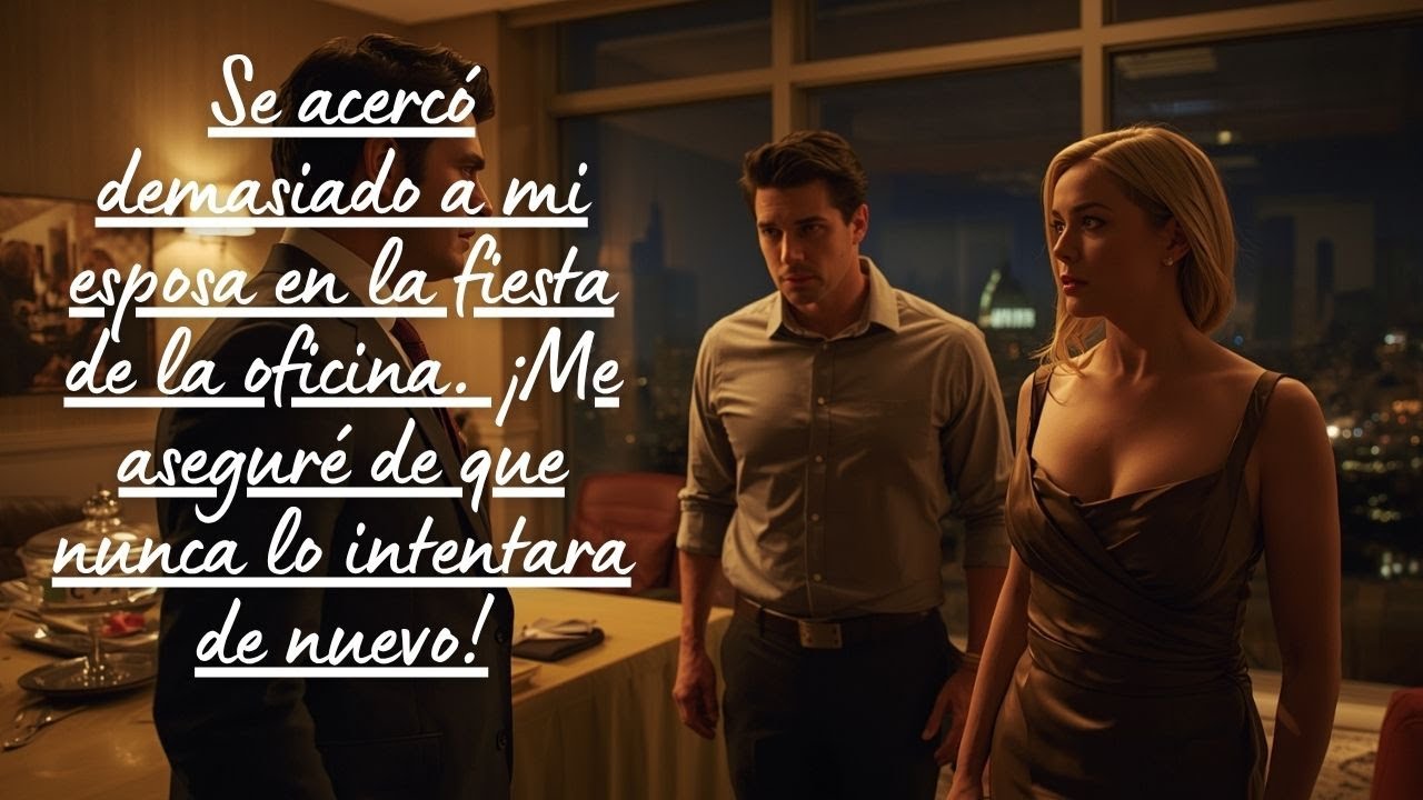 Se acercó demasiado a mi esposa en la fiesta de la oficina. ¡Me aseguré de que nunca lo intentara de