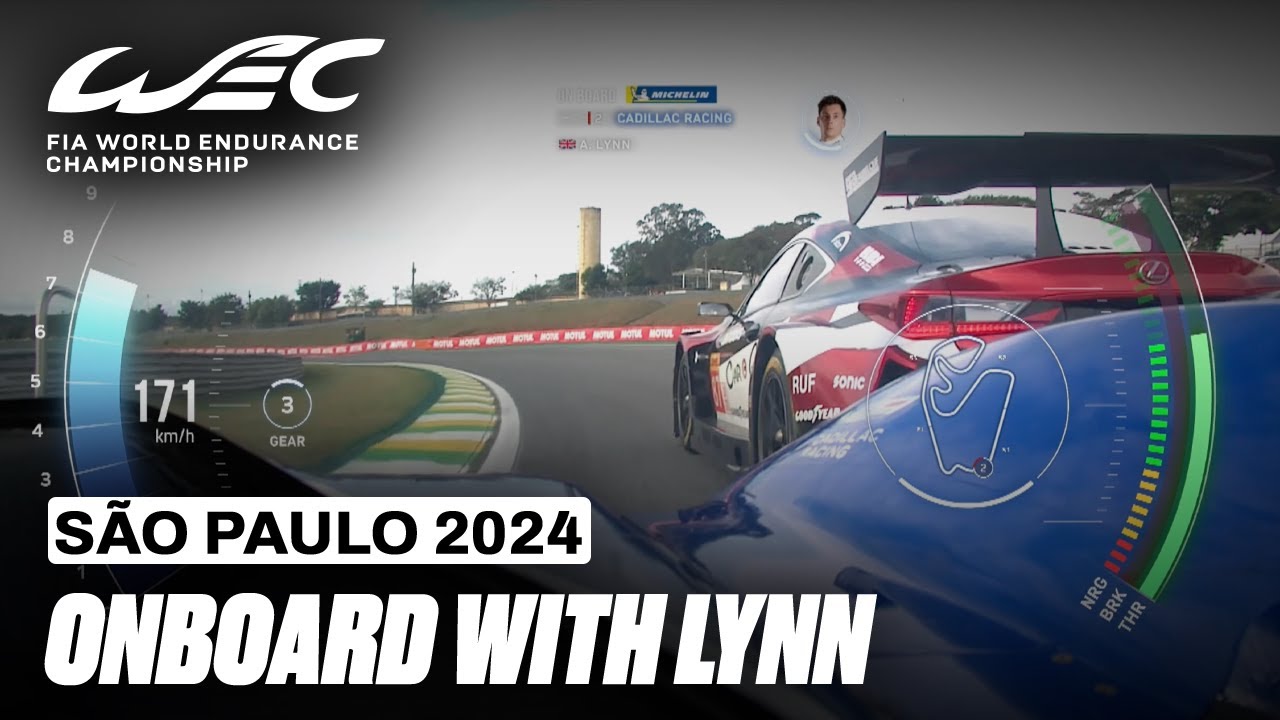 Onboard Lap Alex Lynn Cadillac Hypercar No.2 I 2024 Rolex 6 Hours of São Paulo I FIA WEC
