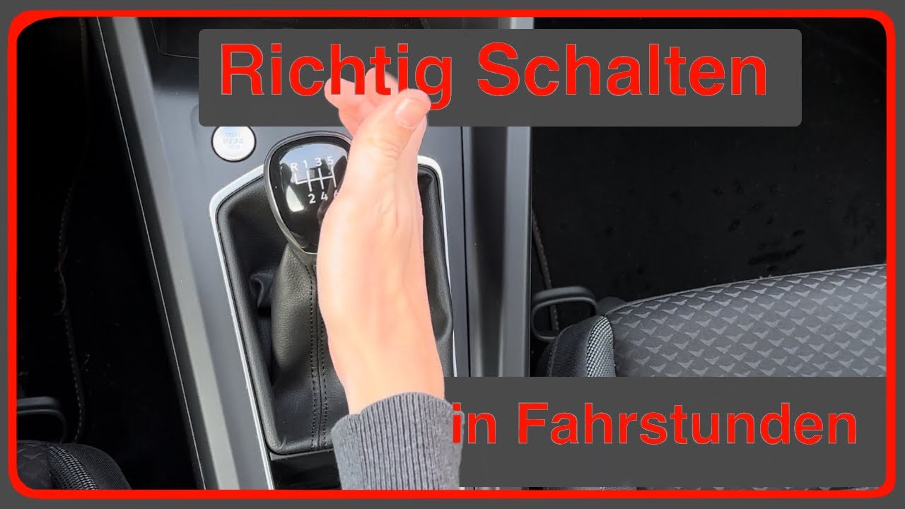 Richtig schalten für bessere Fahrstunden
