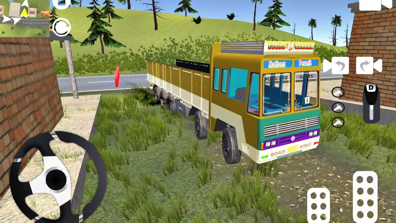Ashok Leyland Loaded Truck Driving Offroad - Indian Truck Simulator 3D - Android Gameplay