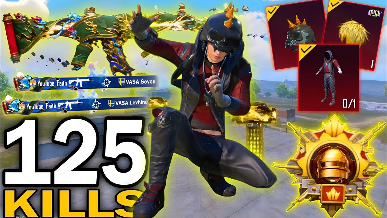 125 KILLS!😍BEST GAMEPLAY OF THIS SEASON in SACRED QUARTET🥵PUBG MOBILE