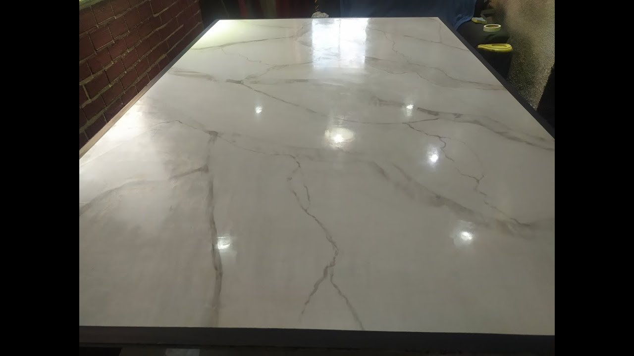 efeito mármore branco de carrara com massa acrílica  pigmento xadrez-efeito marmorato branco carrara