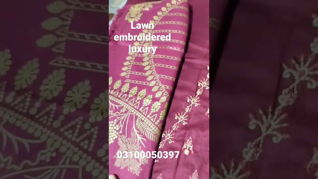 luxury embroidered lawn collection #luxury #embroidered #lawn #eid #shorts #youtubeshorts