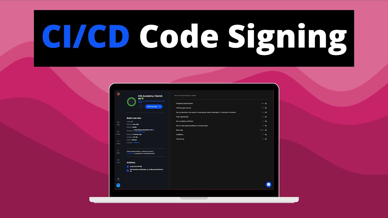 iOS Code Signing with CI/CD (codemagic, 2021) &ndash; Tutorial