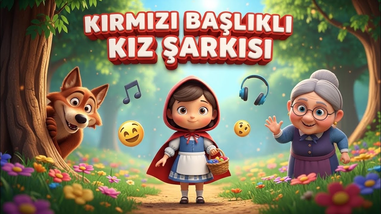 KIRMIZI BAŞLIKLI KIZ ŞARKISI🎵| Little Red Riding Hood Song 🎸