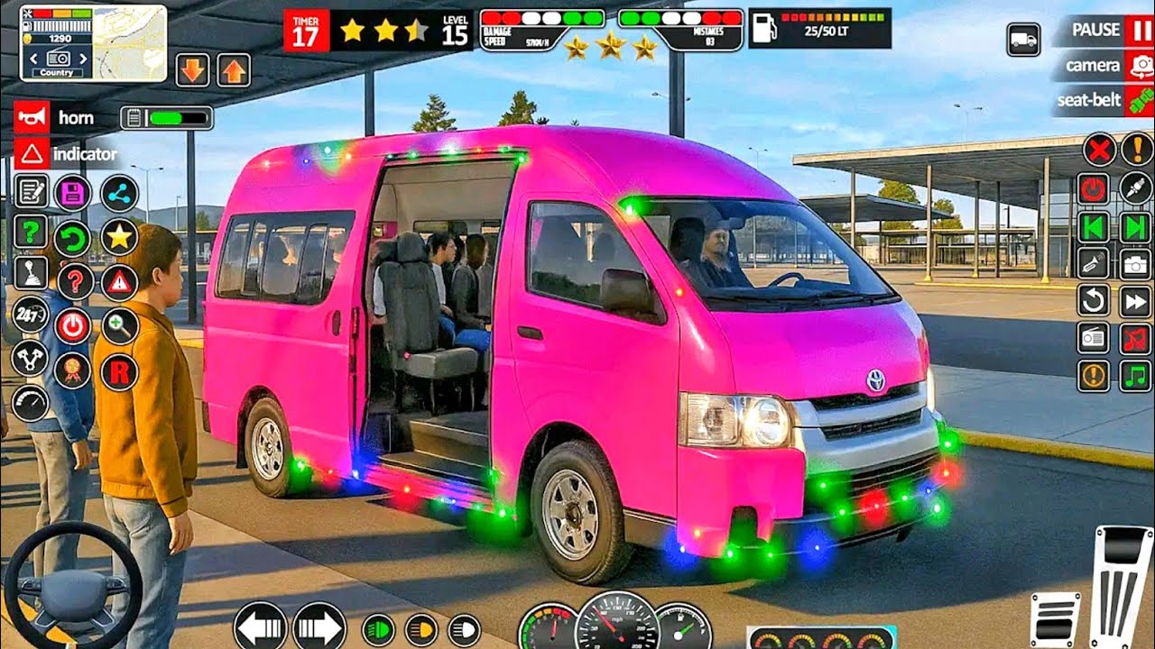New Van Simulator Game Brasil Real MiniBus Real Van Driving 3D Game - Van Game 2025 Android Gameplay