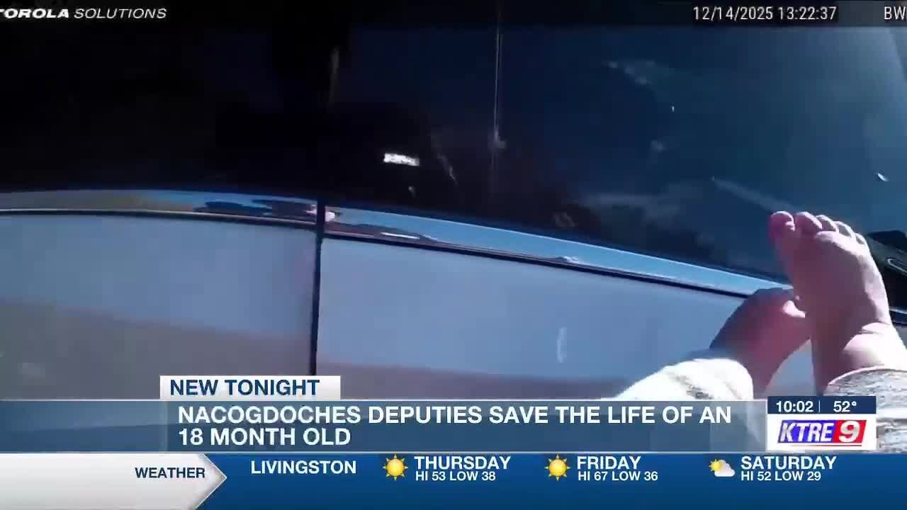 Bodycam shows Nacogdoches deputies scramble to save toddler’s life