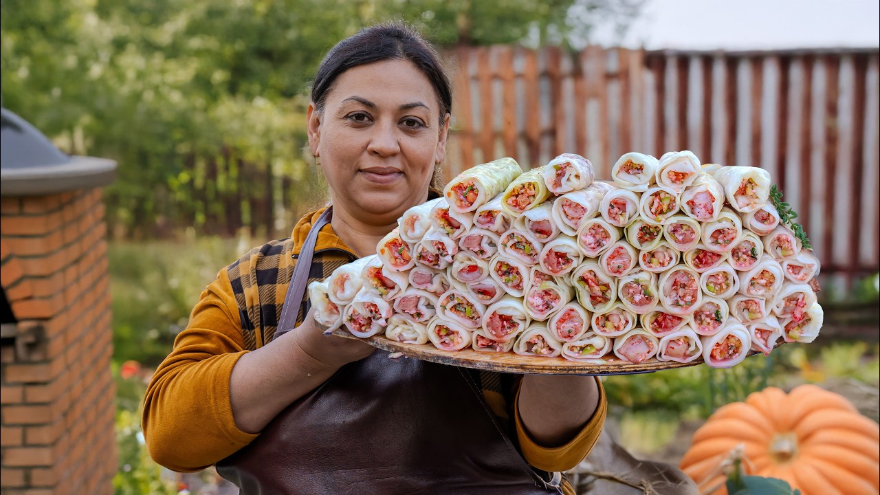 Специальный новый рецепт фаршированная капуста с куриным мясом | Деревенская жизнь Азербайджан