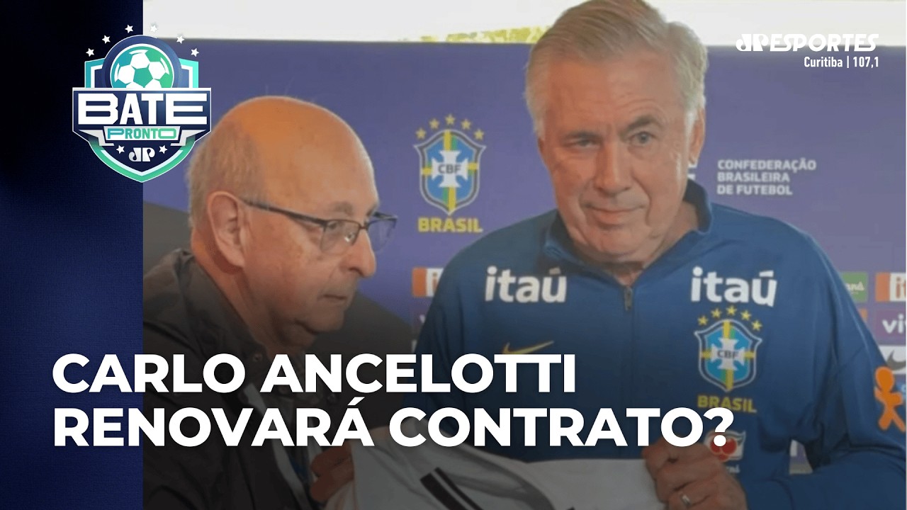 Carlo Ancelotti revela interesse em renovar seu contrato com a CBF