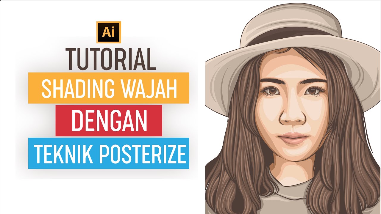 TUTORIAL VECTOR SHADING WAJAH DI ADOBE ILLUSTRATOR