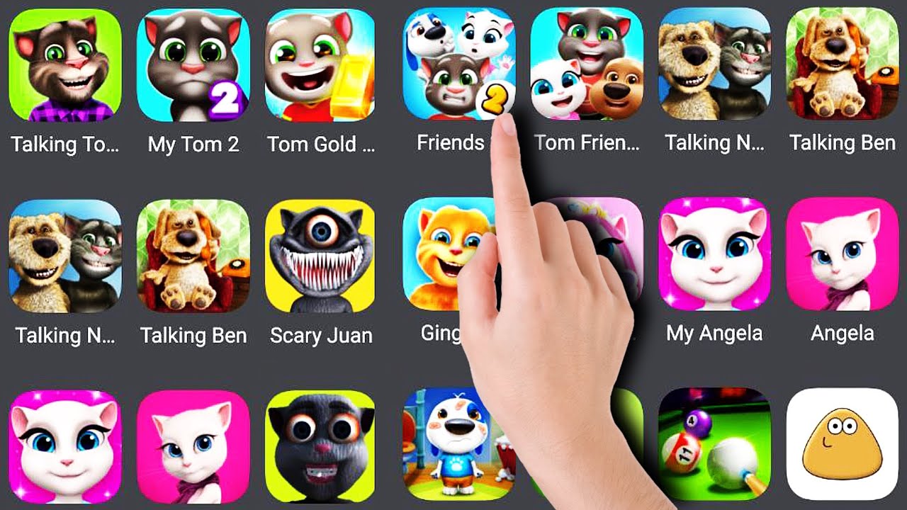 Friends 2, Tom Friends, Talking News, My Tom 2, Scary Juan, My Angela 2, Tom Gold Run  @Gameplay-s3q