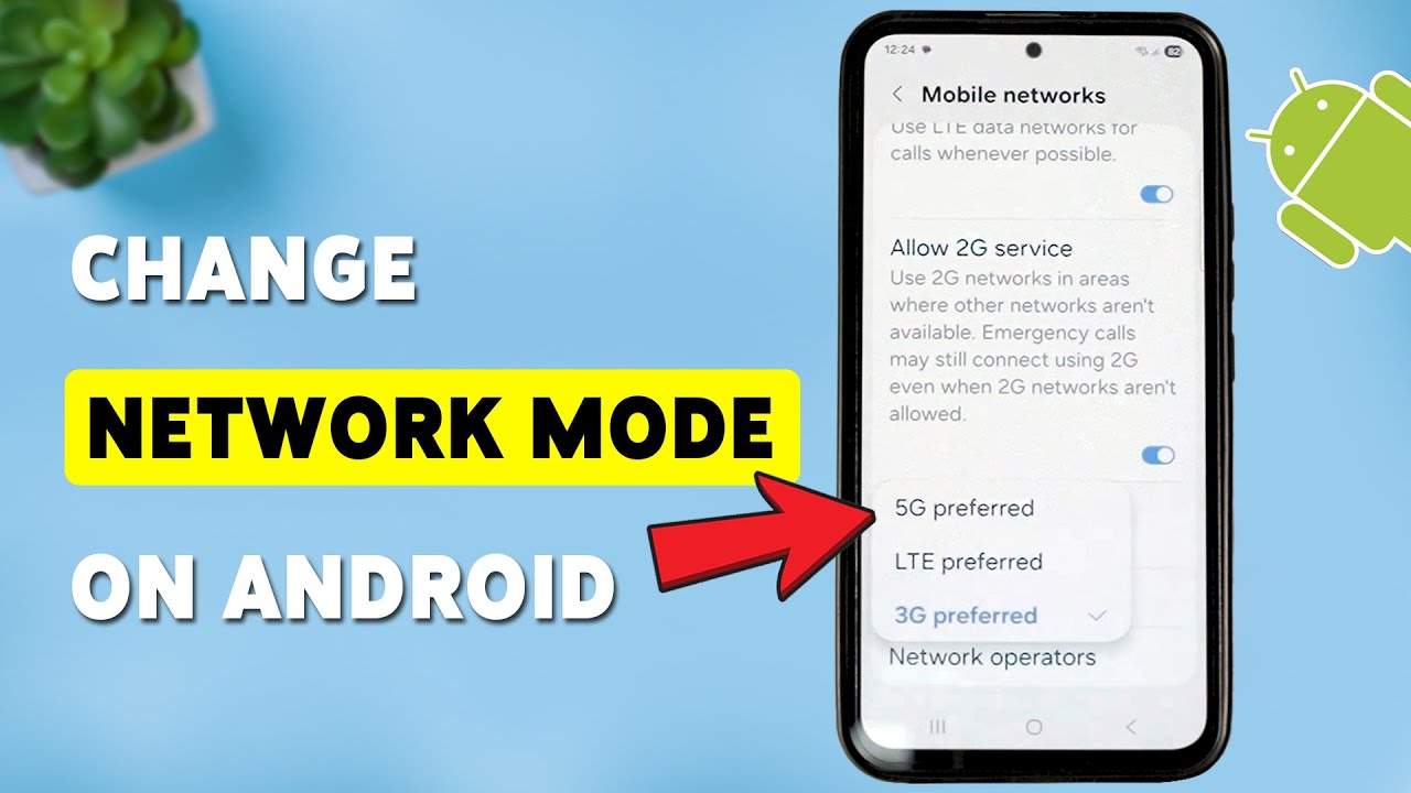 Как изменить режим сети на Android | Переключение между 3G, 4G и 5G на Android 2025