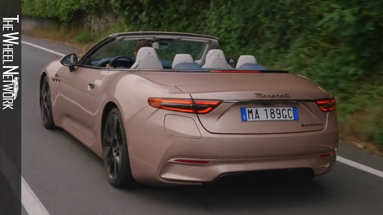 2025 Maserati GranCabrio Folgore | Rose Gold Liquid Metal | Driving, Interior, Exterior